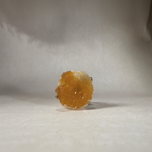 [A4029]Unique handmade crystal ring
