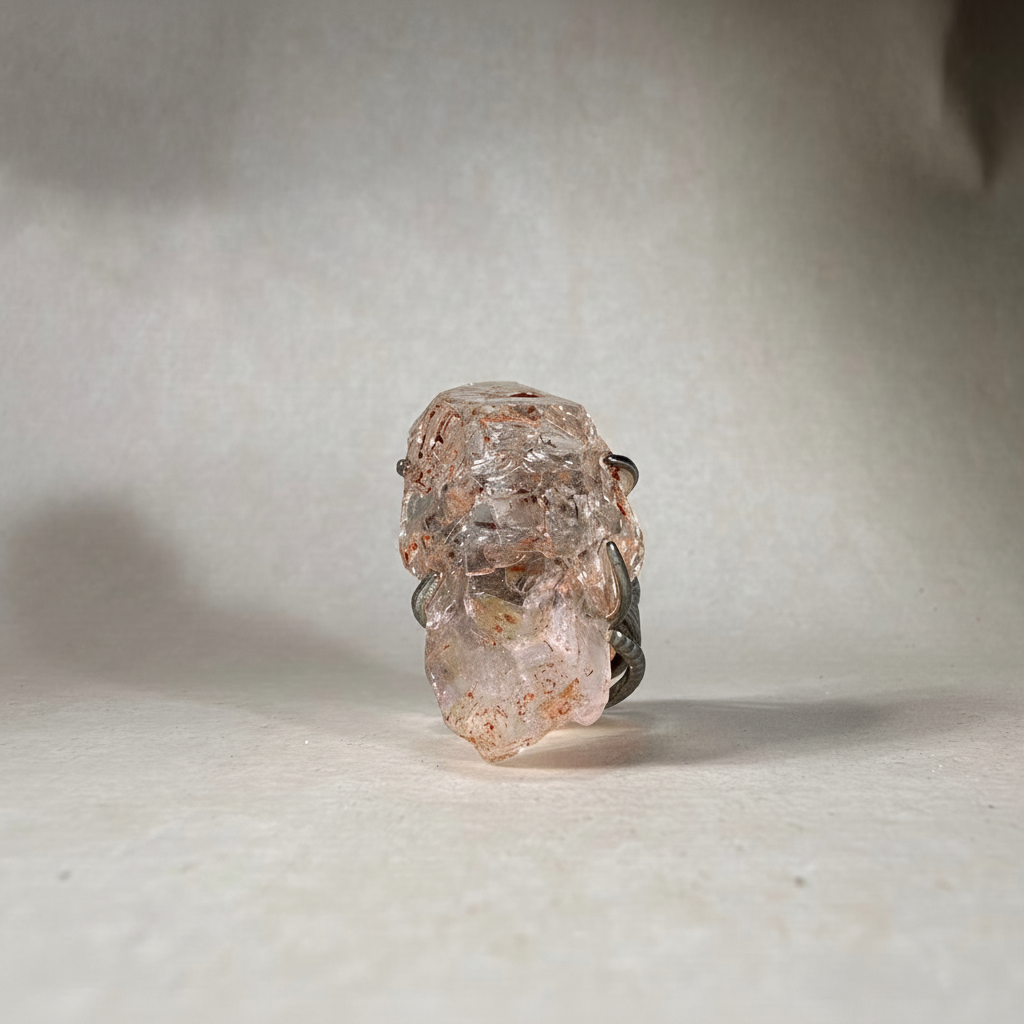[A4032]Unique handmade crystal ring